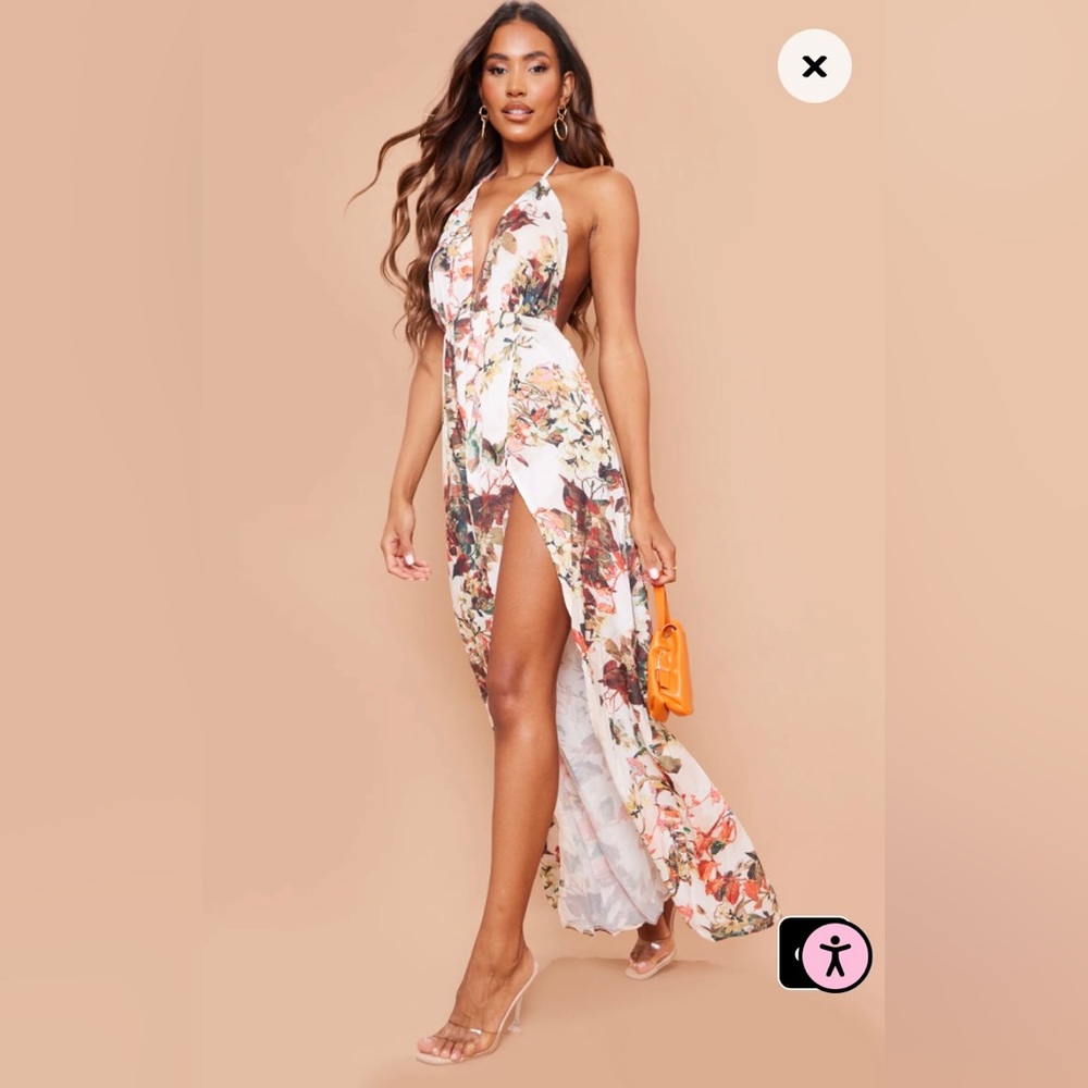 Pretty little thing floral maxi dress